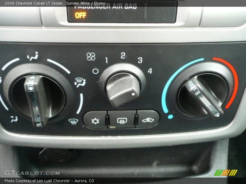 Summit White / Ebony 2009 Chevrolet Cobalt LT Sedan