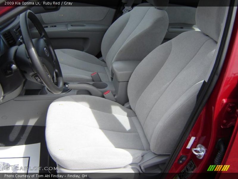 Ruby Red / Gray 2009 Kia Optima LX