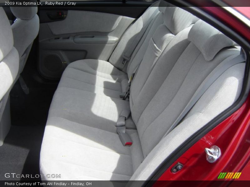 Ruby Red / Gray 2009 Kia Optima LX