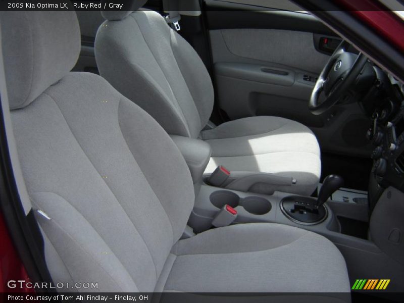 Ruby Red / Gray 2009 Kia Optima LX