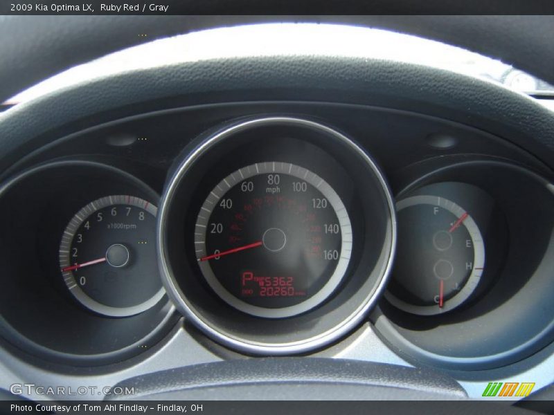 Ruby Red / Gray 2009 Kia Optima LX
