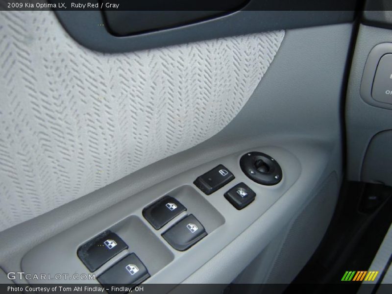 Ruby Red / Gray 2009 Kia Optima LX