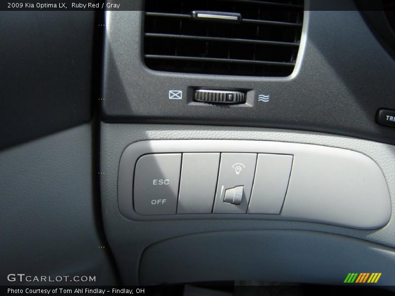 Ruby Red / Gray 2009 Kia Optima LX