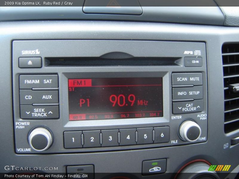 Ruby Red / Gray 2009 Kia Optima LX