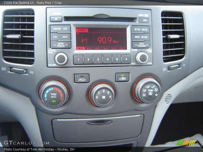 Ruby Red / Gray 2009 Kia Optima LX