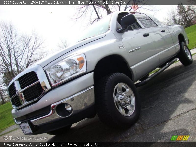 Bright Silver Metallic / Medium Slate Gray 2007 Dodge Ram 1500 SLT Mega Cab 4x4