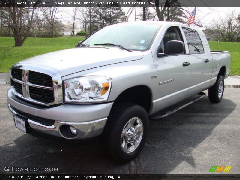 Bright Silver Metallic / Medium Slate Gray 2007 Dodge Ram 1500 SLT Mega Cab 4x4