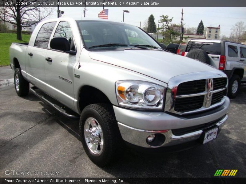 Bright Silver Metallic / Medium Slate Gray 2007 Dodge Ram 1500 SLT Mega Cab 4x4