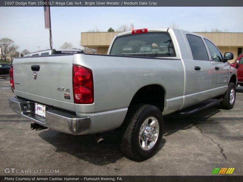 Bright Silver Metallic / Medium Slate Gray 2007 Dodge Ram 1500 SLT Mega Cab 4x4