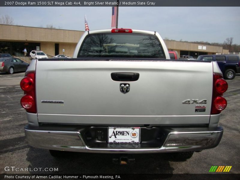 Bright Silver Metallic / Medium Slate Gray 2007 Dodge Ram 1500 SLT Mega Cab 4x4