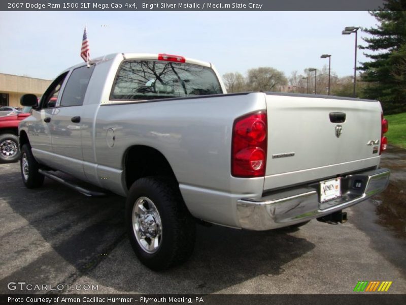 Bright Silver Metallic / Medium Slate Gray 2007 Dodge Ram 1500 SLT Mega Cab 4x4