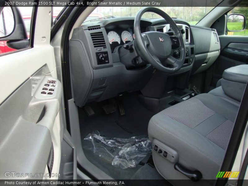 Bright Silver Metallic / Medium Slate Gray 2007 Dodge Ram 1500 SLT Mega Cab 4x4