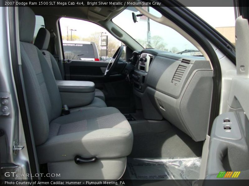 Bright Silver Metallic / Medium Slate Gray 2007 Dodge Ram 1500 SLT Mega Cab 4x4