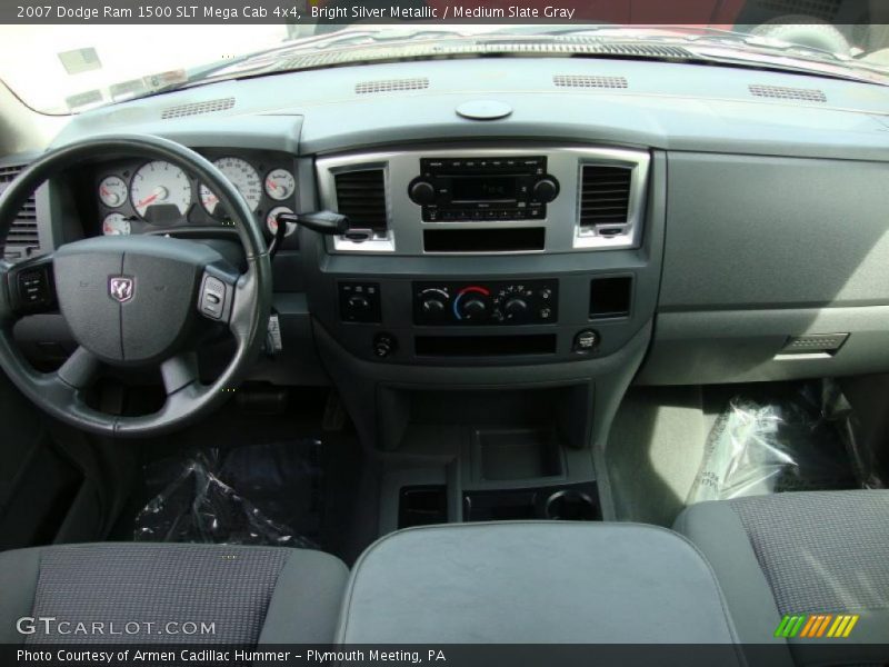 Bright Silver Metallic / Medium Slate Gray 2007 Dodge Ram 1500 SLT Mega Cab 4x4