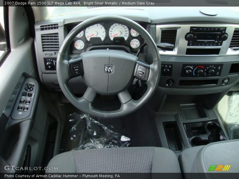 Bright Silver Metallic / Medium Slate Gray 2007 Dodge Ram 1500 SLT Mega Cab 4x4