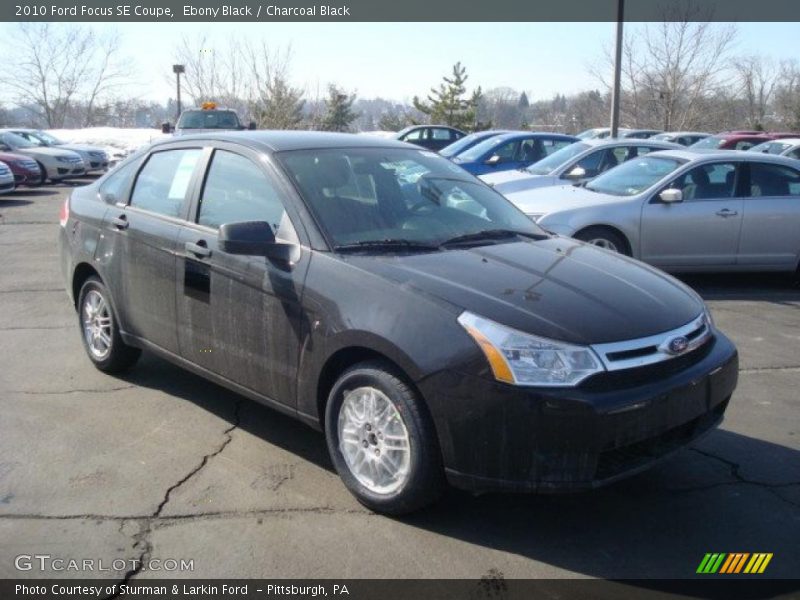 Ebony Black / Charcoal Black 2010 Ford Focus SE Coupe