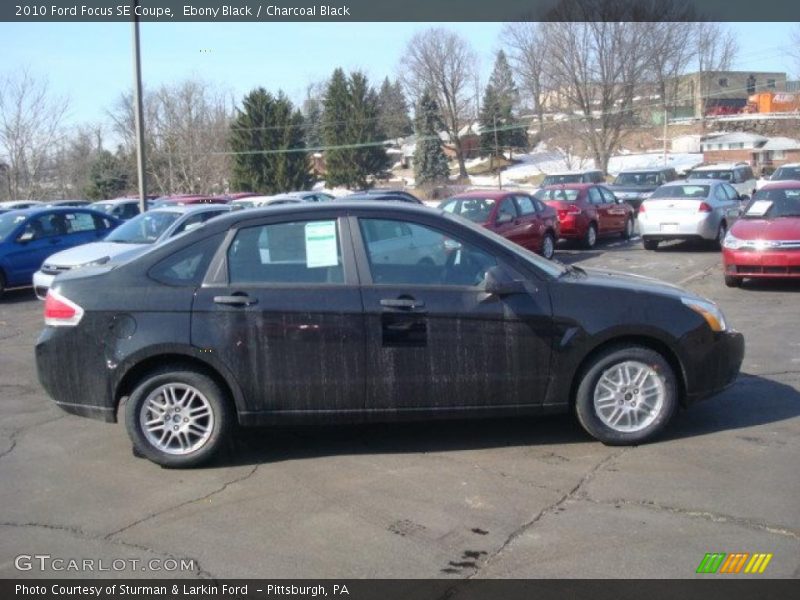 Ebony Black / Charcoal Black 2010 Ford Focus SE Coupe