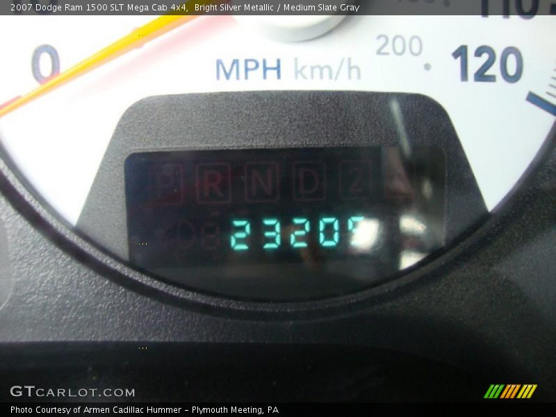 Bright Silver Metallic / Medium Slate Gray 2007 Dodge Ram 1500 SLT Mega Cab 4x4
