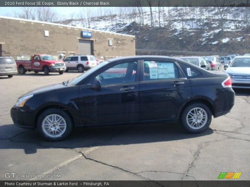 Ebony Black / Charcoal Black 2010 Ford Focus SE Coupe