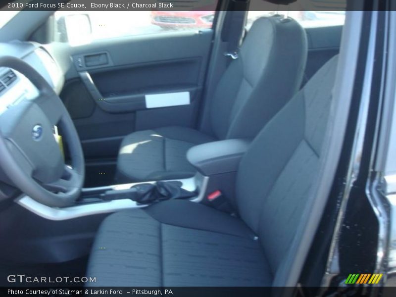 Ebony Black / Charcoal Black 2010 Ford Focus SE Coupe