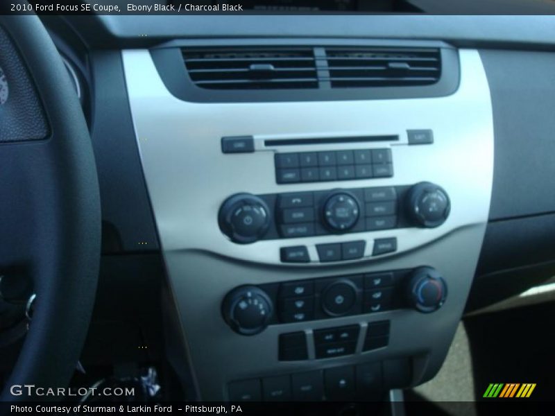 Ebony Black / Charcoal Black 2010 Ford Focus SE Coupe