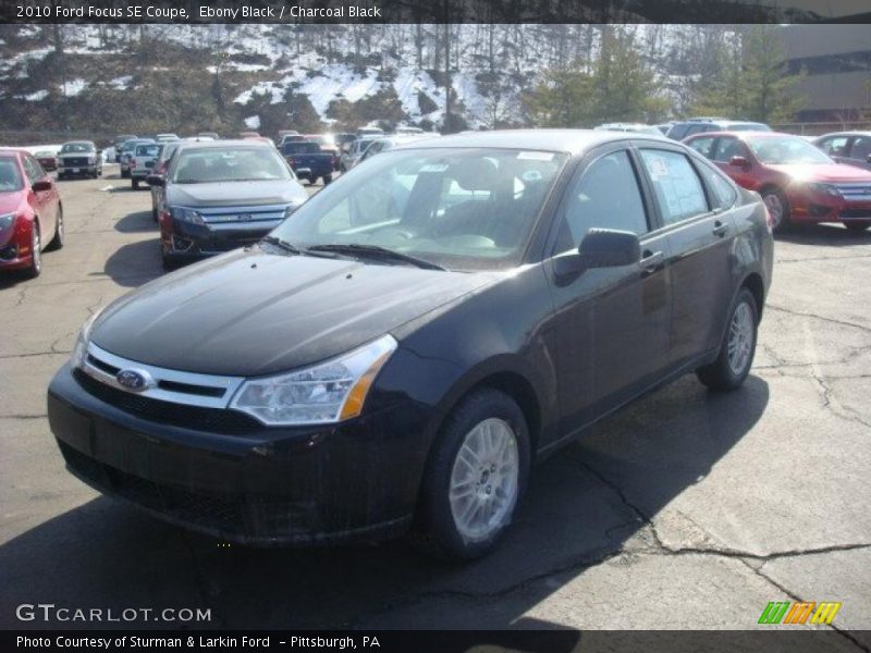 Ebony Black / Charcoal Black 2010 Ford Focus SE Coupe