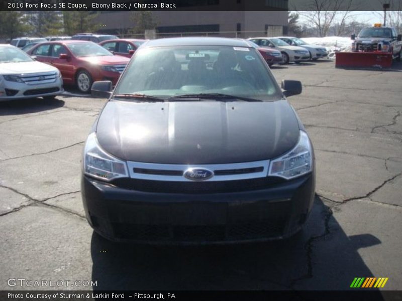 Ebony Black / Charcoal Black 2010 Ford Focus SE Coupe