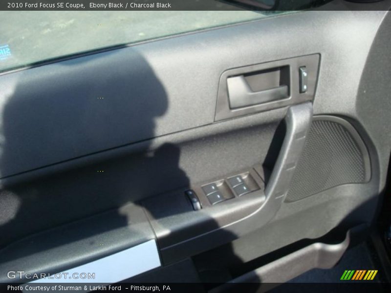 Ebony Black / Charcoal Black 2010 Ford Focus SE Coupe