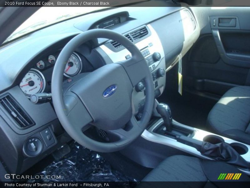 Ebony Black / Charcoal Black 2010 Ford Focus SE Coupe