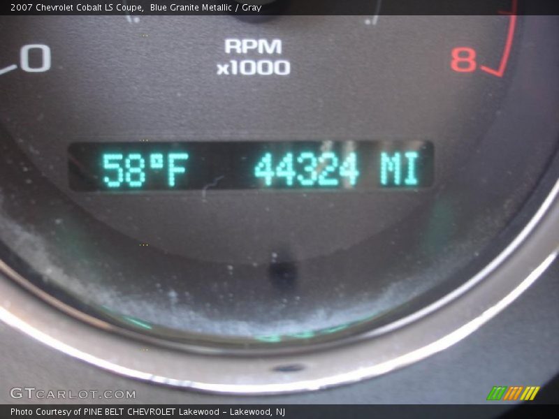 Blue Granite Metallic / Gray 2007 Chevrolet Cobalt LS Coupe