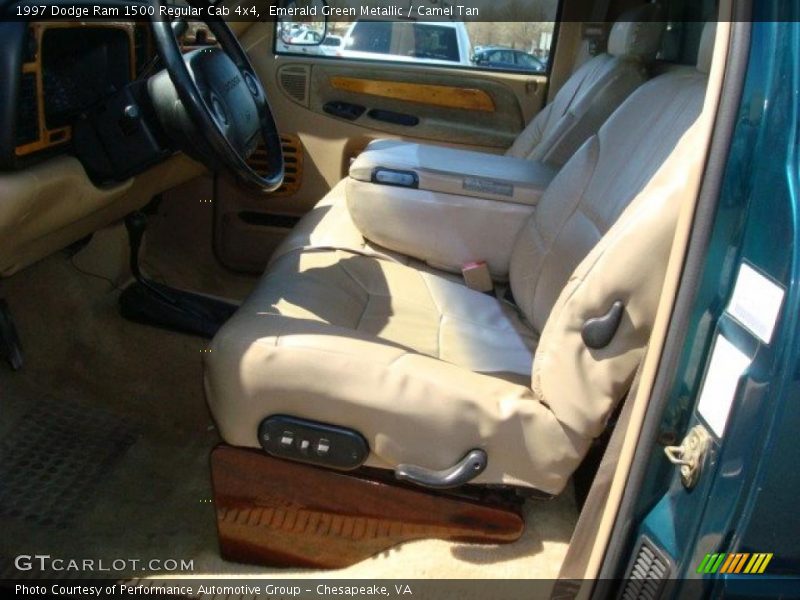 Emerald Green Metallic / Camel Tan 1997 Dodge Ram 1500 Regular Cab 4x4
