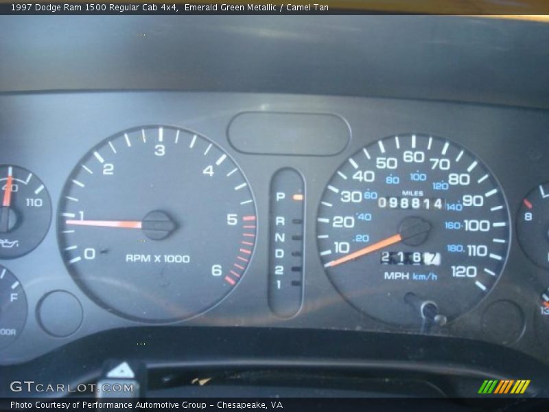 Emerald Green Metallic / Camel Tan 1997 Dodge Ram 1500 Regular Cab 4x4