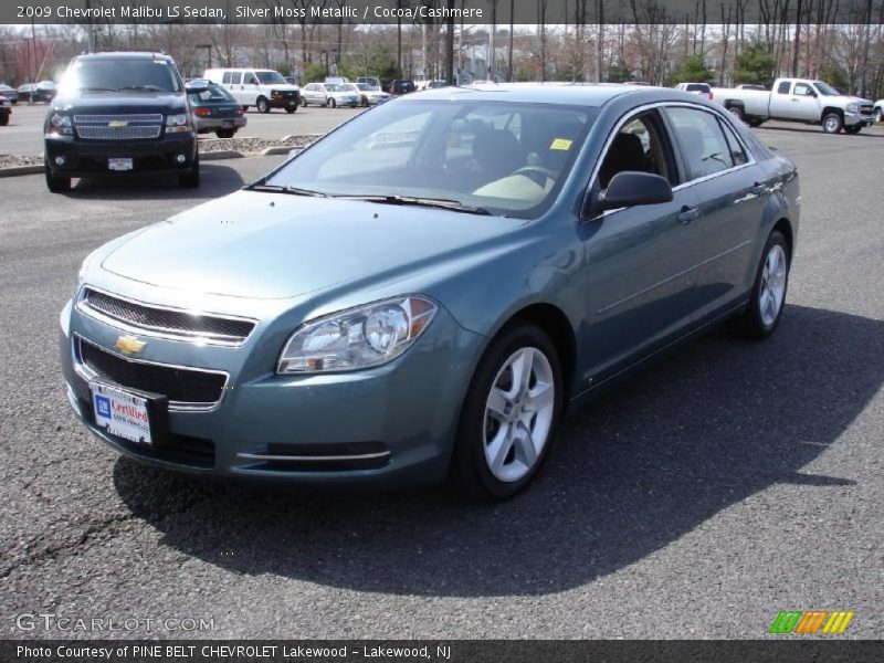 Silver Moss Metallic / Cocoa/Cashmere 2009 Chevrolet Malibu LS Sedan