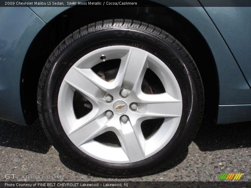 Silver Moss Metallic / Cocoa/Cashmere 2009 Chevrolet Malibu LS Sedan