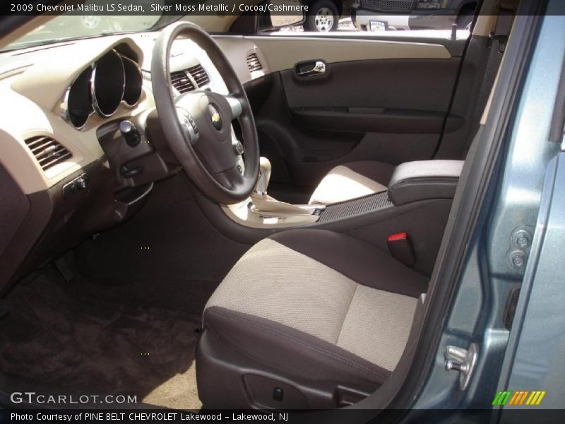 Silver Moss Metallic / Cocoa/Cashmere 2009 Chevrolet Malibu LS Sedan