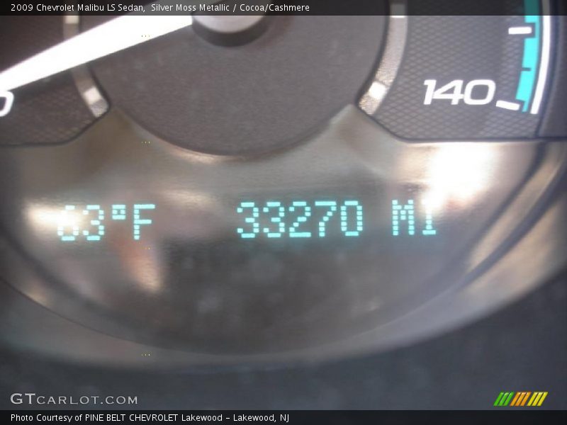 Silver Moss Metallic / Cocoa/Cashmere 2009 Chevrolet Malibu LS Sedan