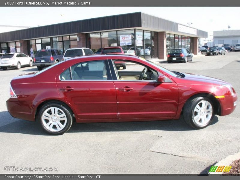 Merlot Metallic / Camel 2007 Ford Fusion SEL V6