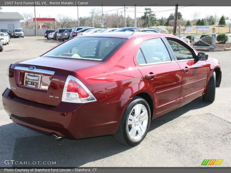 Merlot Metallic / Camel 2007 Ford Fusion SEL V6
