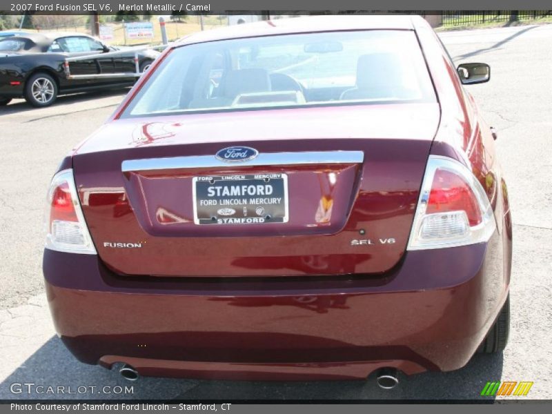 Merlot Metallic / Camel 2007 Ford Fusion SEL V6