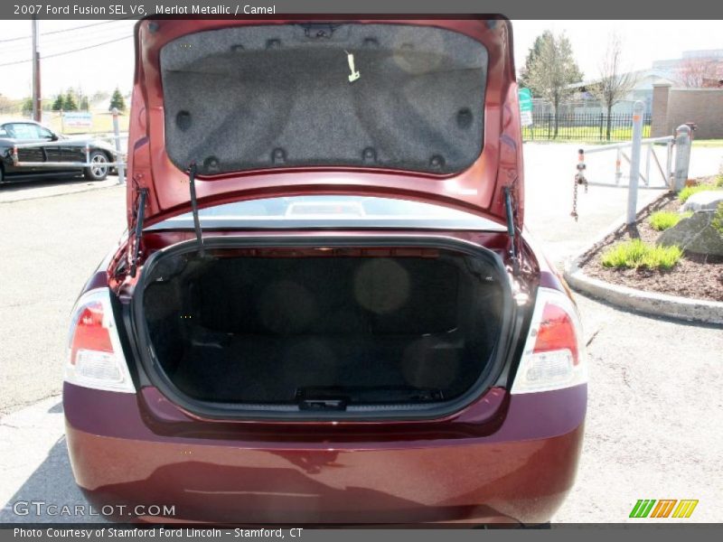 Merlot Metallic / Camel 2007 Ford Fusion SEL V6