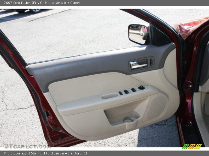 Merlot Metallic / Camel 2007 Ford Fusion SEL V6
