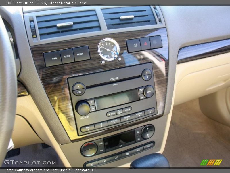 Merlot Metallic / Camel 2007 Ford Fusion SEL V6