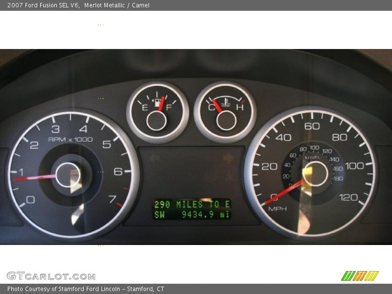Merlot Metallic / Camel 2007 Ford Fusion SEL V6