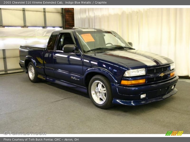 Indigo Blue Metallic / Graphite 2003 Chevrolet S10 Xtreme Extended Cab