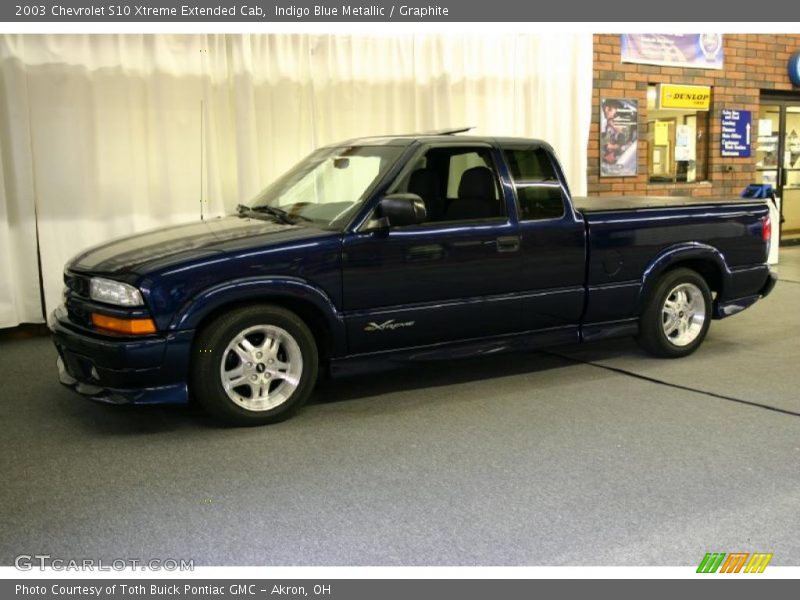 Indigo Blue Metallic / Graphite 2003 Chevrolet S10 Xtreme Extended Cab