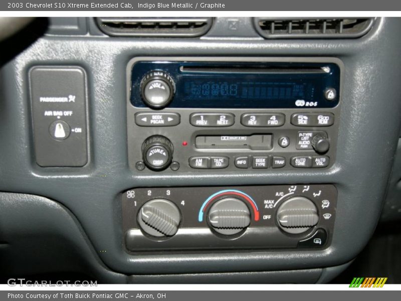 Indigo Blue Metallic / Graphite 2003 Chevrolet S10 Xtreme Extended Cab