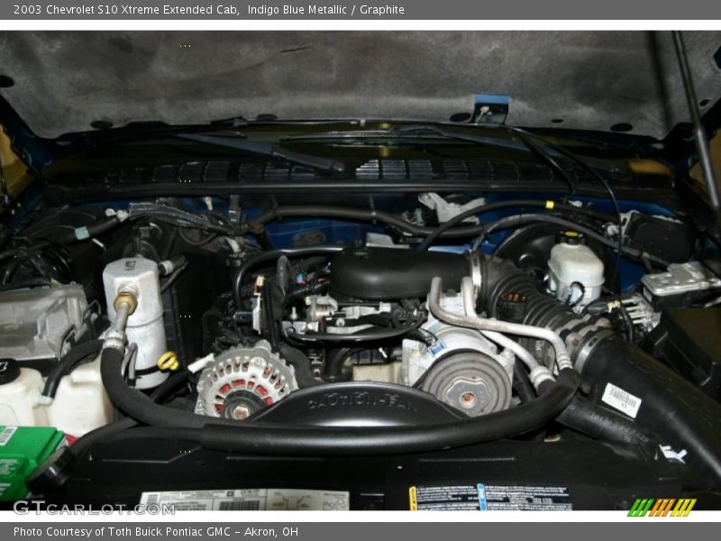 Indigo Blue Metallic / Graphite 2003 Chevrolet S10 Xtreme Extended Cab