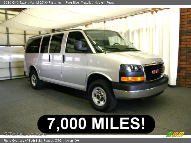 Pure Silver Metallic / Medium Pewter 2010 GMC Savana Van LS 2500 Passenger