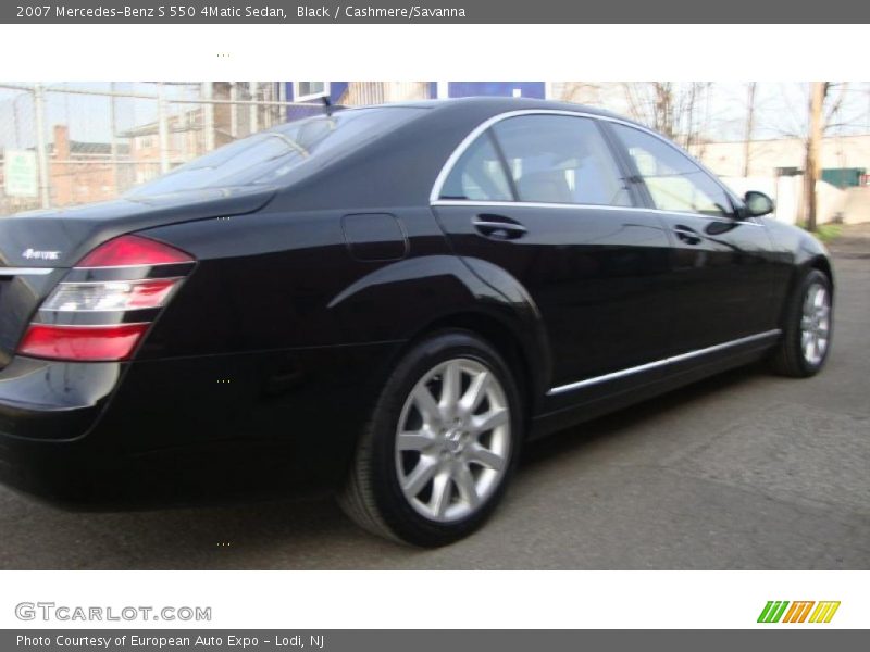Black / Cashmere/Savanna 2007 Mercedes-Benz S 550 4Matic Sedan