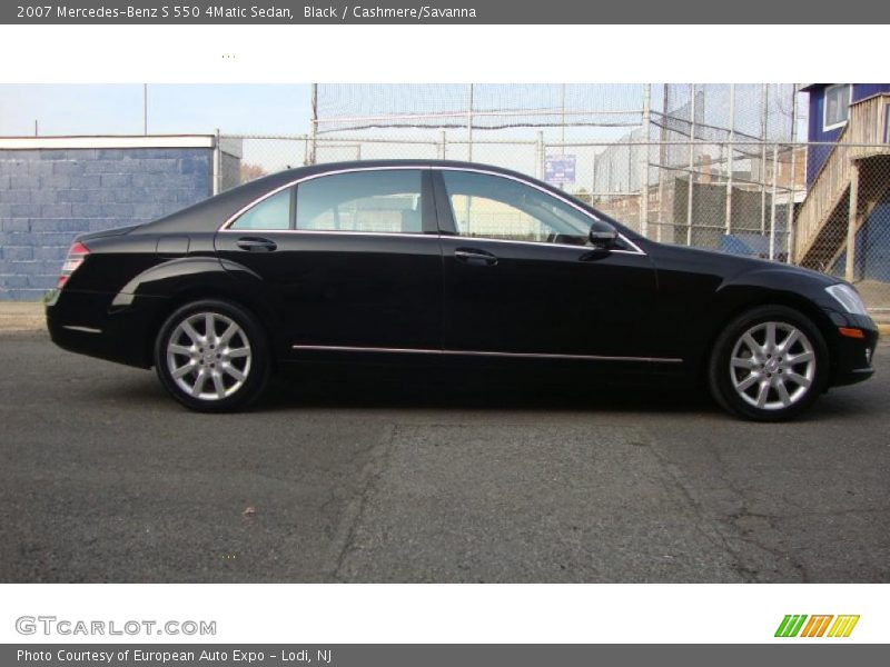 Black / Cashmere/Savanna 2007 Mercedes-Benz S 550 4Matic Sedan